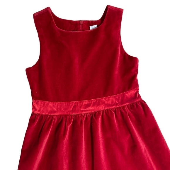 Gap Red Velvet Fit and Flare Dress Size 12 - Picture 2 of 9